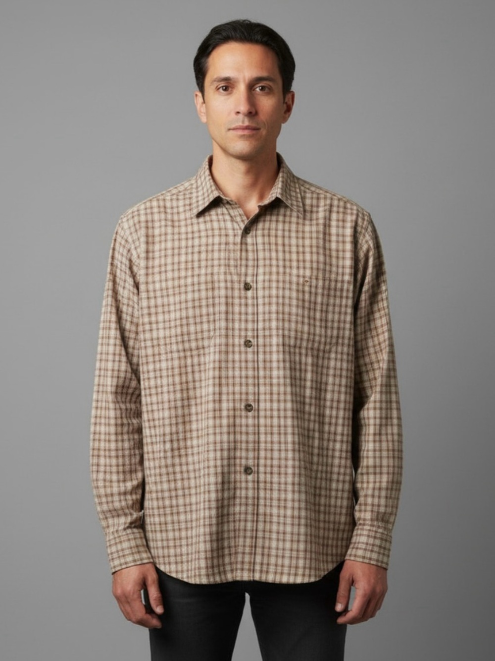 Levis Red Tab Plaid Shirt Cabincore Americana Mens XL Red Brown
